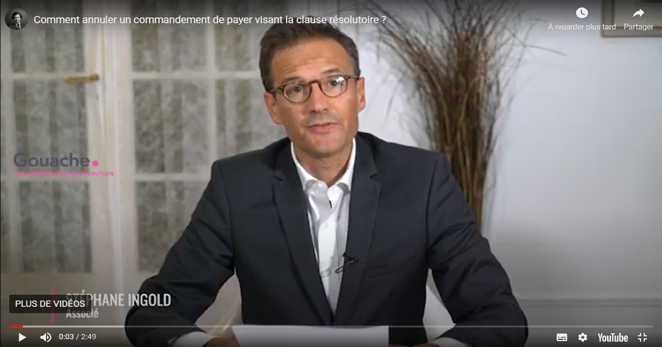 Annuler un commandement de payer visant la clause résolutoire